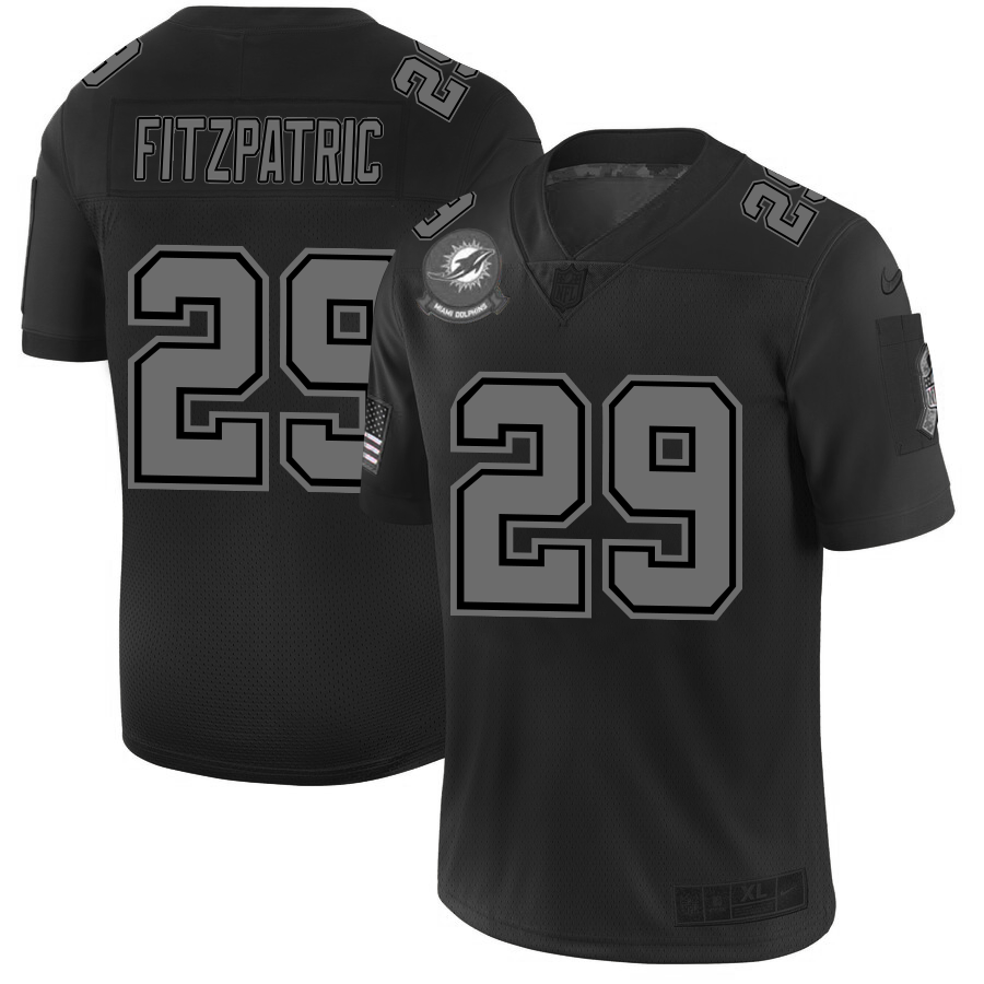 Miami Dolphins #29 Minkah Fitzpatrick Men Nike Black 2019 Salute to Service Limited Stitched NFL Jersey